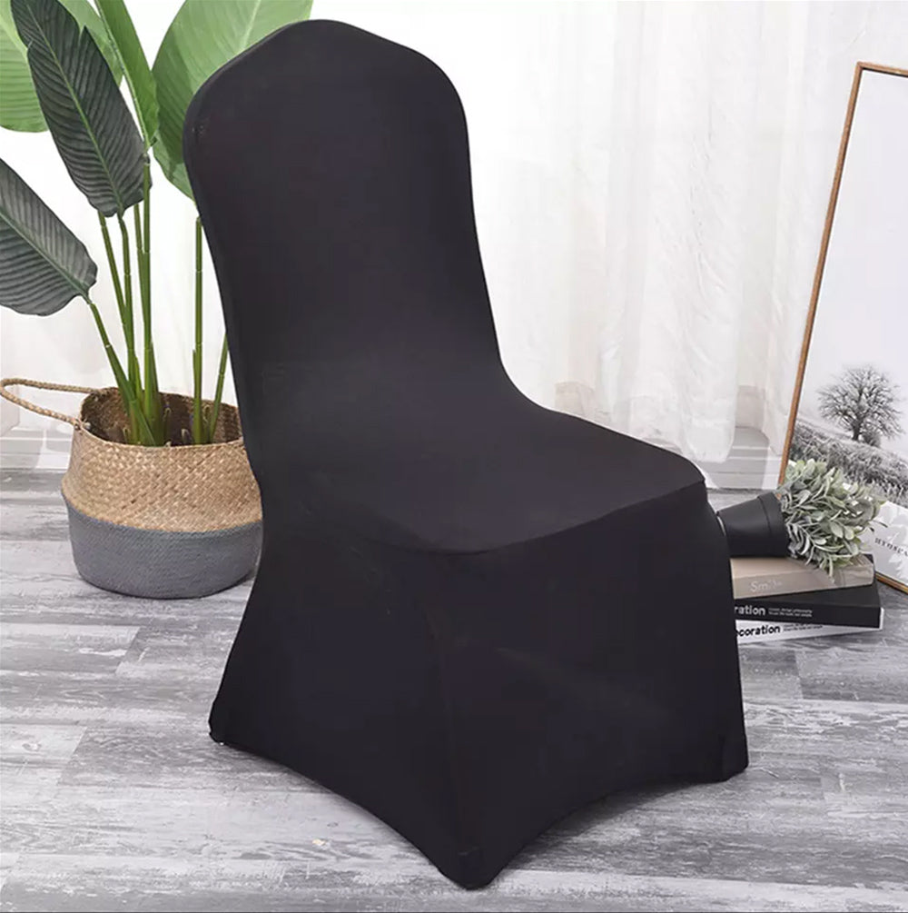 Housse pour chaise de restauration noire GreenBlue, 88 x 50 x 45 cm, spandex, GB373, lot de 2