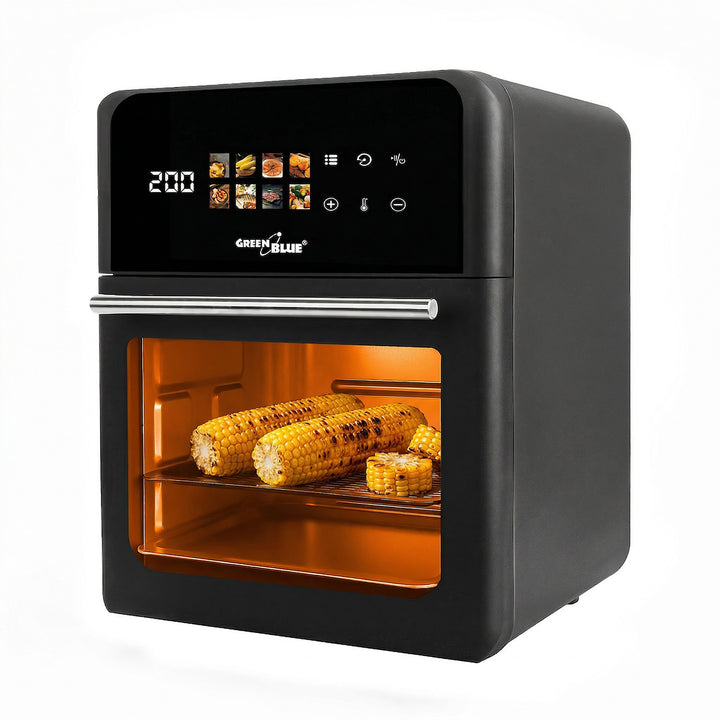 Friteuse sans huile AIR FRYER GreenBlue, puissance 1800 W, capacité 10 l, 8 programmes, accessoires, minuterie, GB950 + thermomètre/sonde pour aliments, GreenBlue GB178