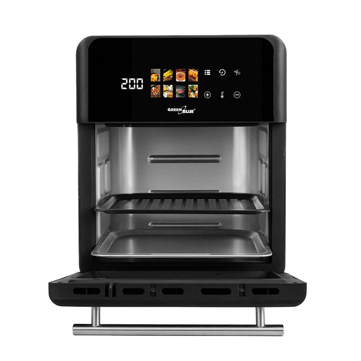 Friteuse sans huile AIR FRYER GreenBlue, puissance 1800 W, capacité 10 l, 8 programmes, accessoires, minuterie, GB950 + thermomètre/sonde pour aliments, GreenBlue GB178