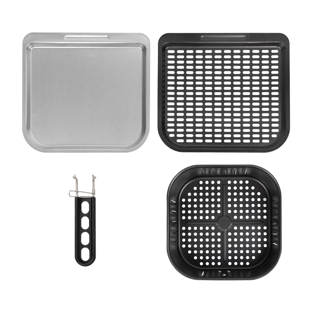 Friteuse sans huile AIR FRYER GreenBlue, puissance 1800 W, capacité 10 l, 8 programmes, accessoires, minuterie, GB950 + thermomètre/sonde pour aliments, GreenBlue GB178