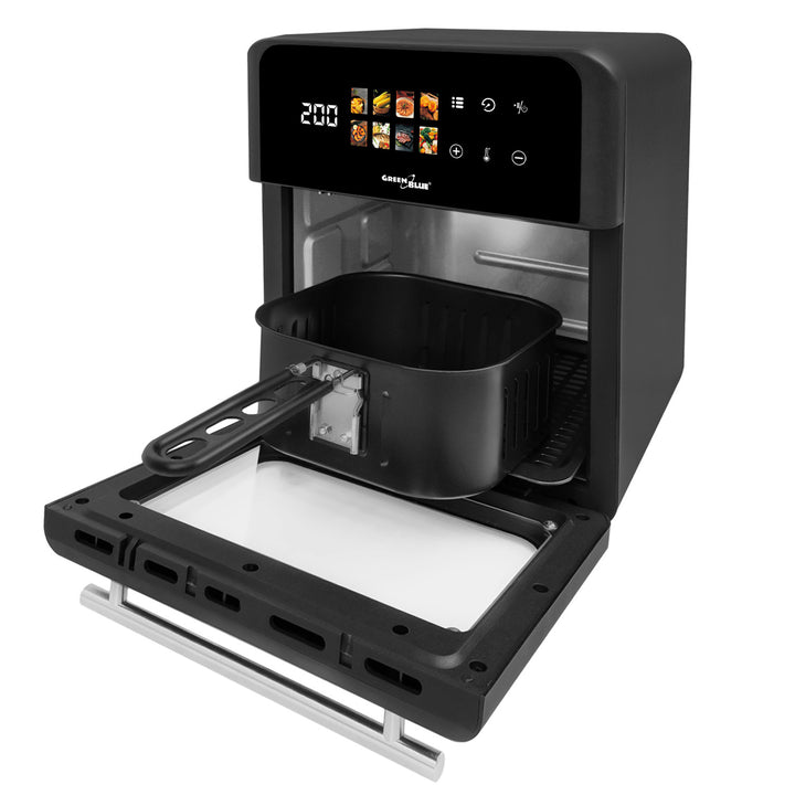 Friteuse sans huile AIR FRYER GreenBlue, puissance 1800 W, capacité 10 l, 8 programmes, accessoires, minuterie, GB950 + 100 sachets en papier de 16 cm