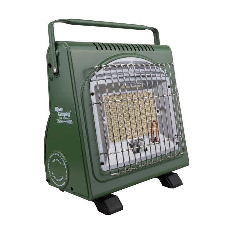 Réchaud à gaz portable Alpen Camping, 2 en 1, consommation de gaz 124 g/h, allumage piézoélectrique, ICELAND IK-1000 PRO+ 4 cartouches de gaz de 227 g GreenBlue. Certification : Pi 0875, conforme à la norme EN 417