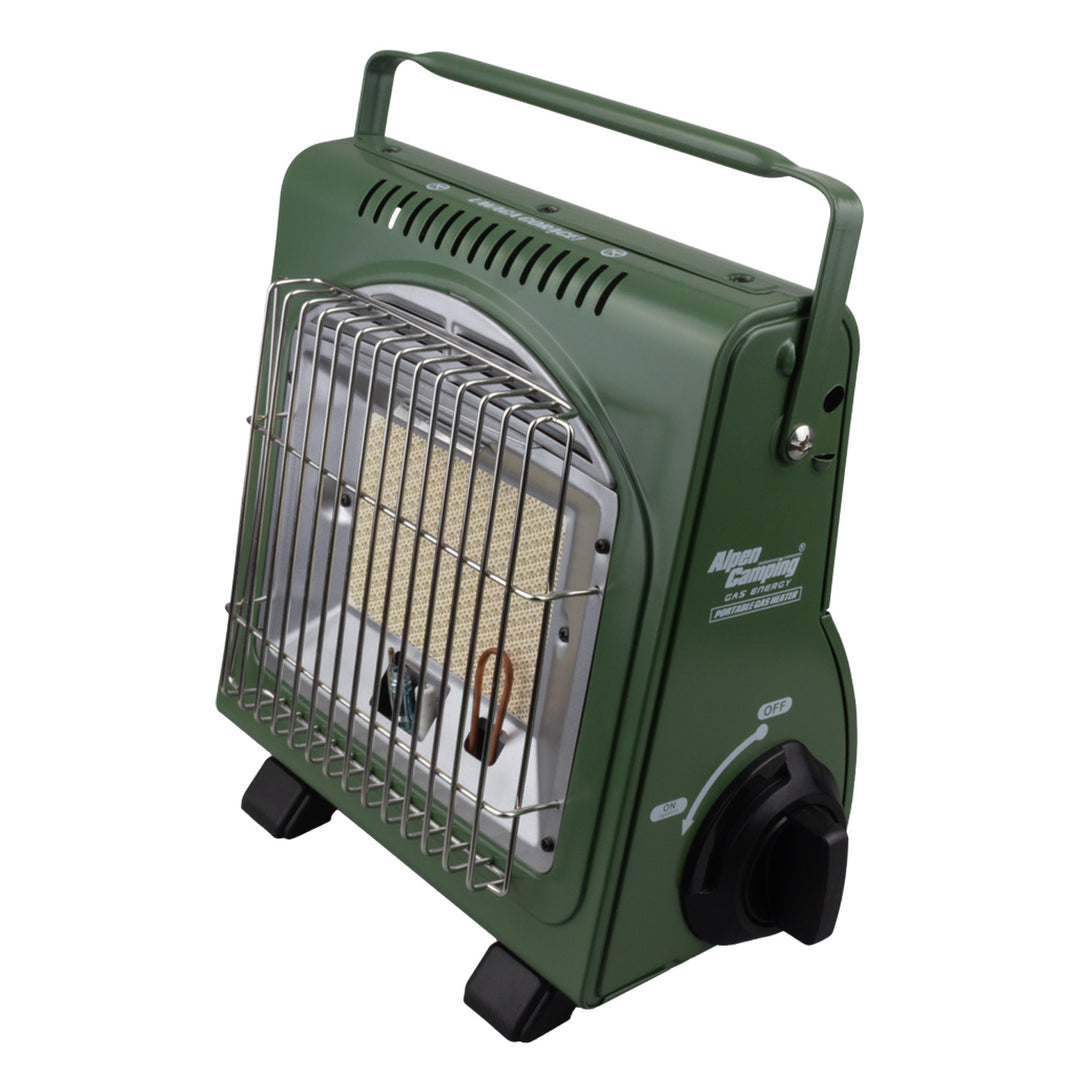 Réchaud à gaz portable Alpen Camping, 2 en 1, consommation de gaz 124 g/h, allumage piézoélectrique, ICELAND IK-1000 PRO+ 4 cartouches de gaz de 227 g GreenBlue. Certification : Pi 0875, conforme à la norme EN 417