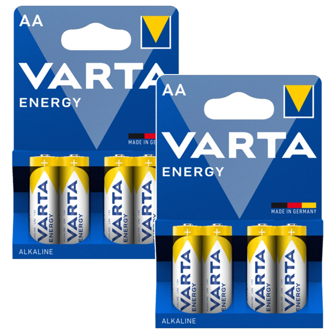 8 piles R-06 LR06 AA 1,5 V Varta Energy alcalines