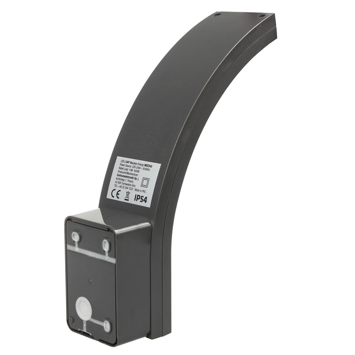 Lampe d'extérieur LED Maclean, 800 lm, 10 W, lumière blanche naturelle (4000 K), couleur grise, MCE343 GR, lot de 2