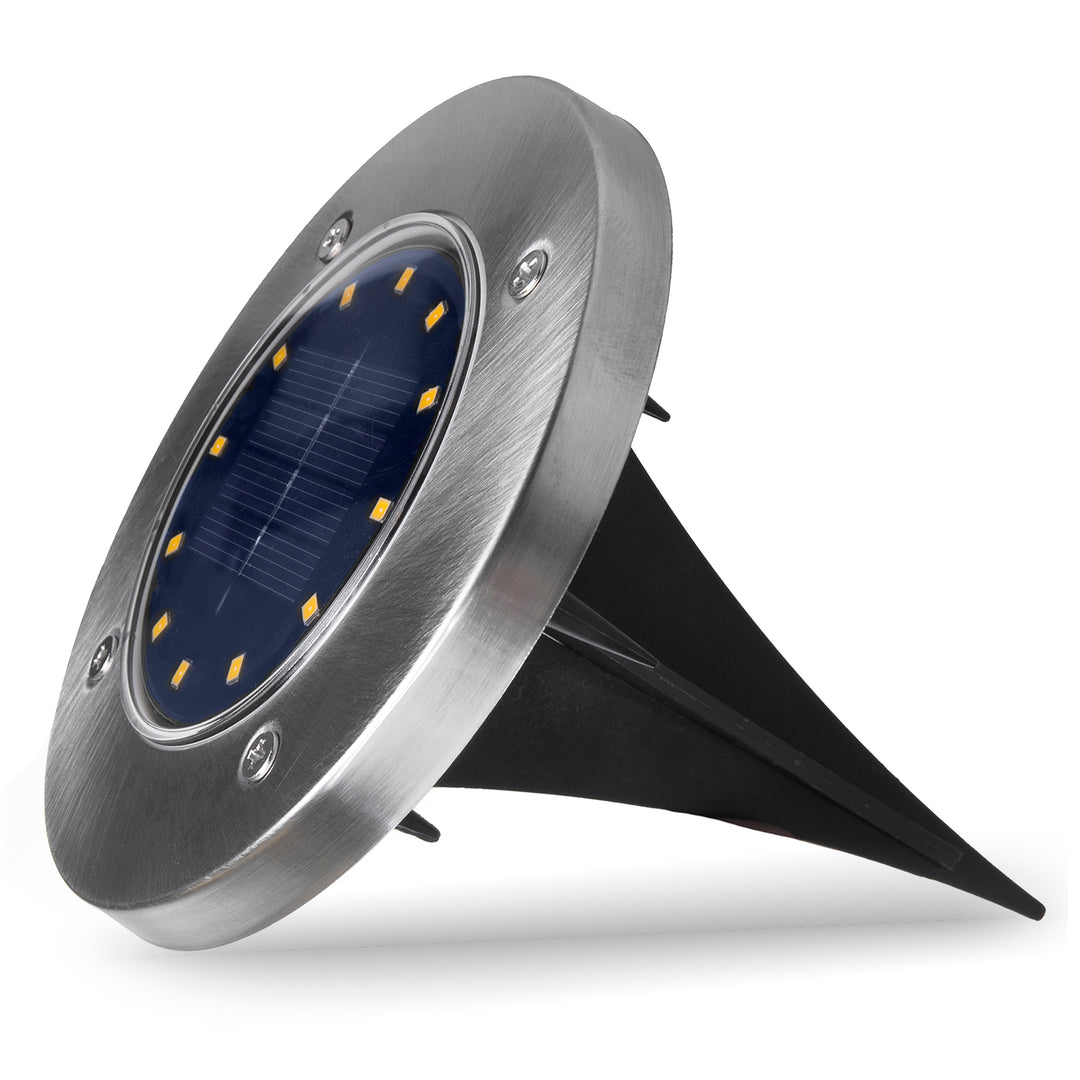 Lampe solaire LED de jardin à détection de mouvement Maclean IP44, 12 LED SMD, 4000 K, Ni-MH 600 mAh, 0,7 W, MCE318, lot de 4