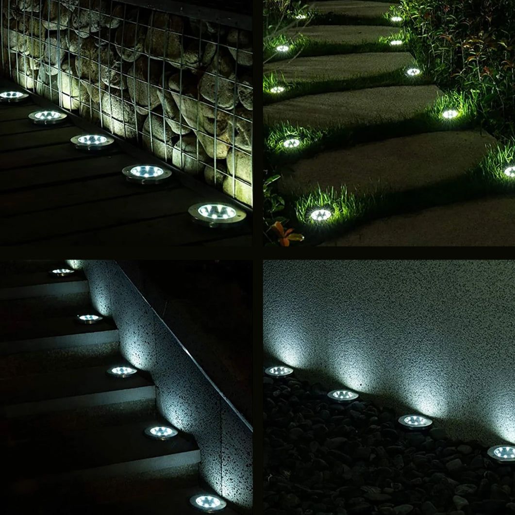 Lampe solaire LED de jardin à détection de mouvement Maclean IP44, 12 LED SMD, 4000 K, Ni-MH 600 mAh, 0,7 W, MCE318, lot de 4