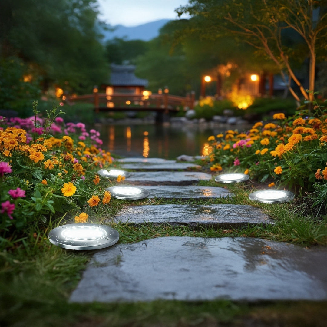 Lampe solaire LED de jardin à détection de mouvement Maclean IP44, 12 LED SMD, 4000 K, Ni-MH 600 mAh, 0,7 W, MCE318, lot de 4