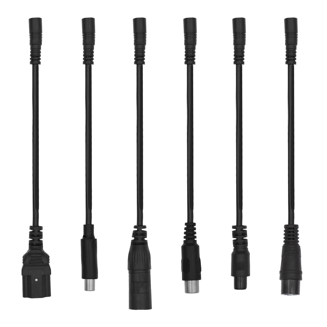 Chargeur universel / Bloc d'alimentation Maclean Energy, pour trottinettes électriques, 54,6 V CC, 2 A, 110 W max., recharge rapide, 6 fiches, MCE665