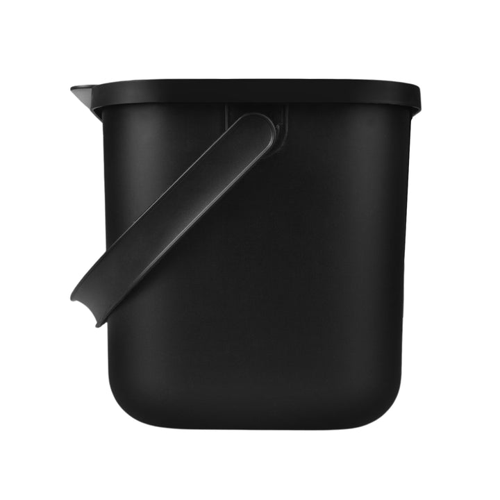 Poubelle pour déchets organiques 6 l noire Bini Practic + 5 filtres à charbon Practic