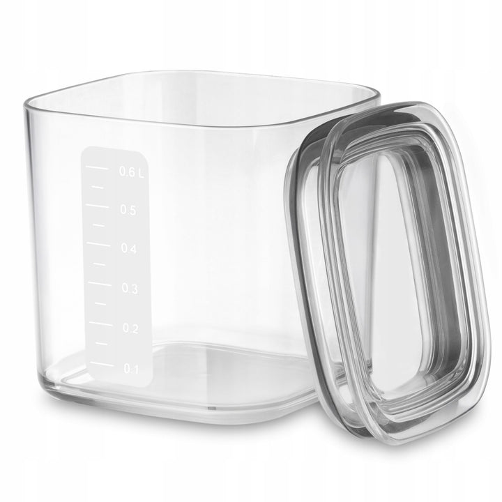 Boîtes de cuisine Practic pour produits en vrac, contenance 0,6 l, 0,9 l, 1,5 l, couvercles avec joint d'étanchéité,