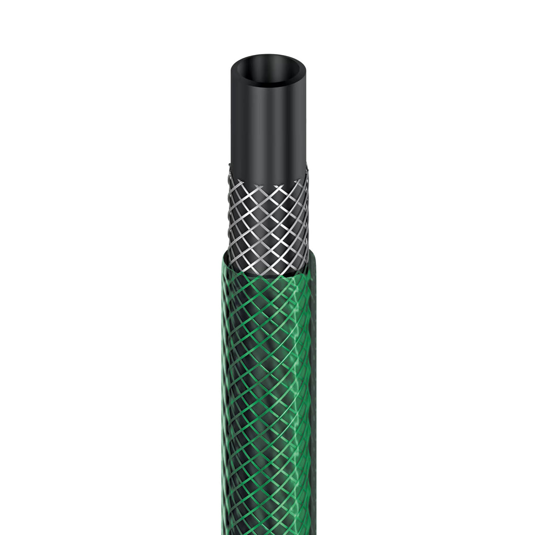 Tuyau d'arrosage Cellfast Economic 1/2" 10 m + support pour tuyau Cellfast gris + kit avec arroseur droit Cellfast Basic 1/2"