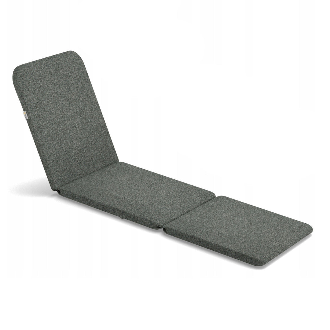Coussin pour transat Jaipur, couleur gris foncé, tissu S-550, dimensions 190 x 60 cm, deux systèmes de fixation, imperméable, lavable dans son intégralité, Jaipur Melange S-02A