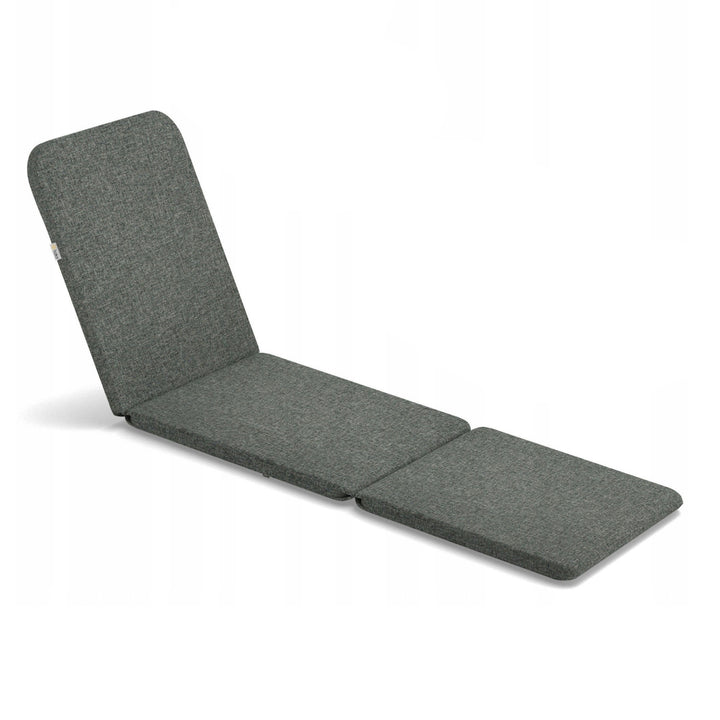 Coussin pour transat Jaipur, couleur gris foncé, tissu S-550, dimensions 190 x 60 cm, deux systèmes de fixation, imperméable, lavable dans son intégralité, Jaipur Melange S-02A