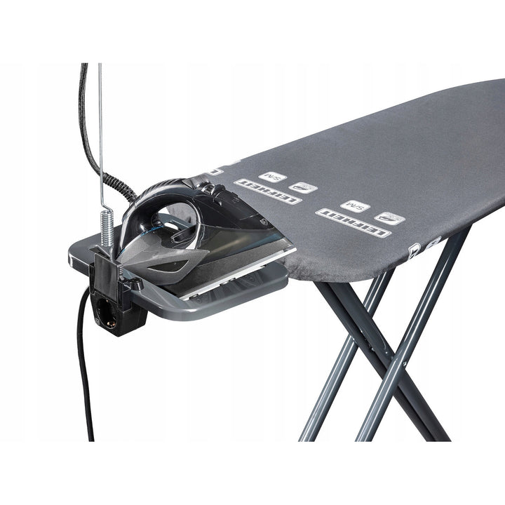 Table à repasser Leifheit Air Board M Black Plus, réfléchit la chaleur et la vapeur, réglage en hauteur, 72485