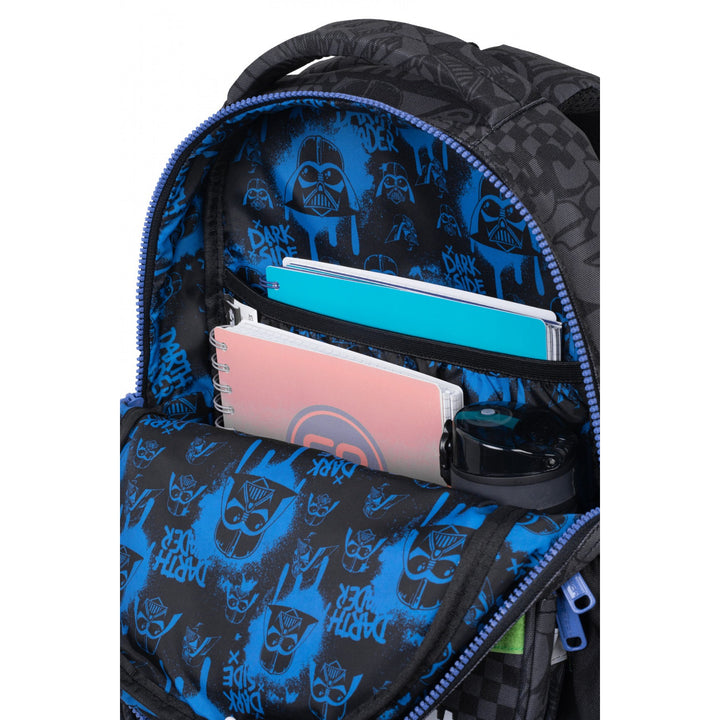 Kit scolaire Star Wars Coolpack, sac à dos Jerry à 3 compartiments (15") avec dos profilé et bretelles réglables, et trousse Jumper 3 avec accessoires