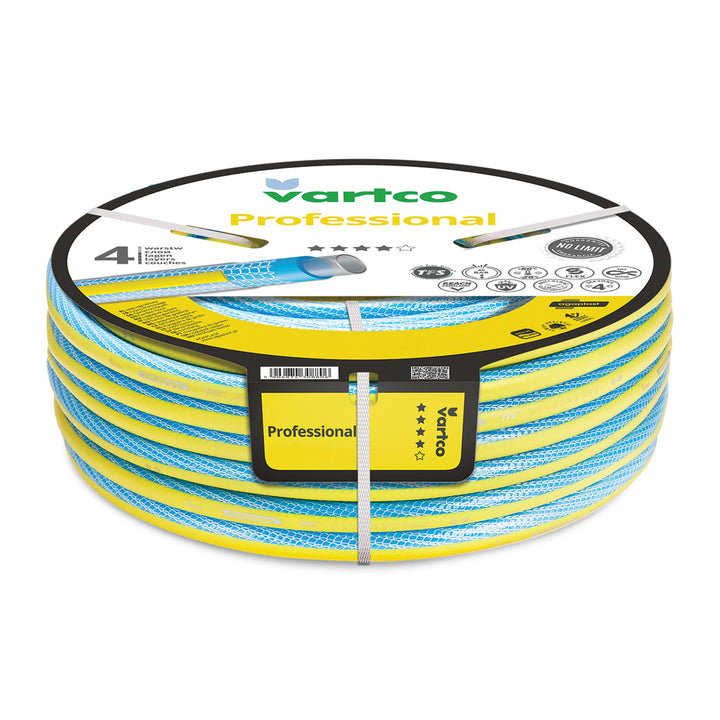 Tuyau d'arrosage Vartco Professional 1" 30 m, 4 couches, système TFS
