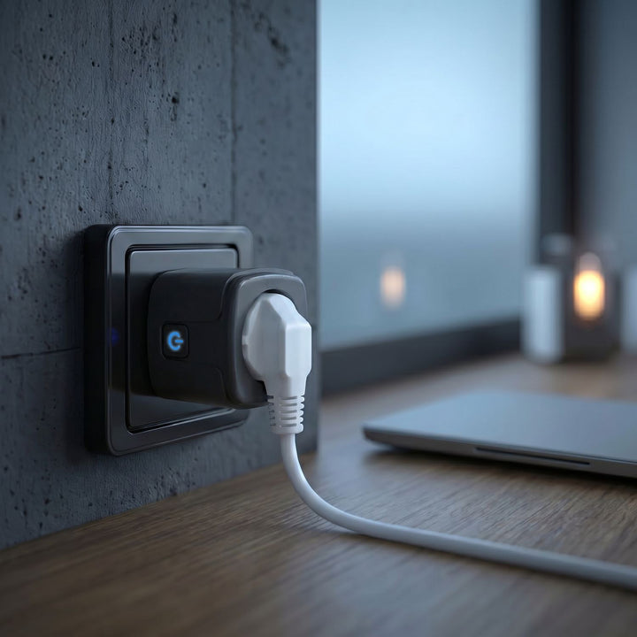 Prise WiFi GreenBlue à commande à distance, compatible Android/iOS/Alexa/Google Home, minuterie, wattmètre, max. 16 A/3 840 W, GB735 B, lot de 2