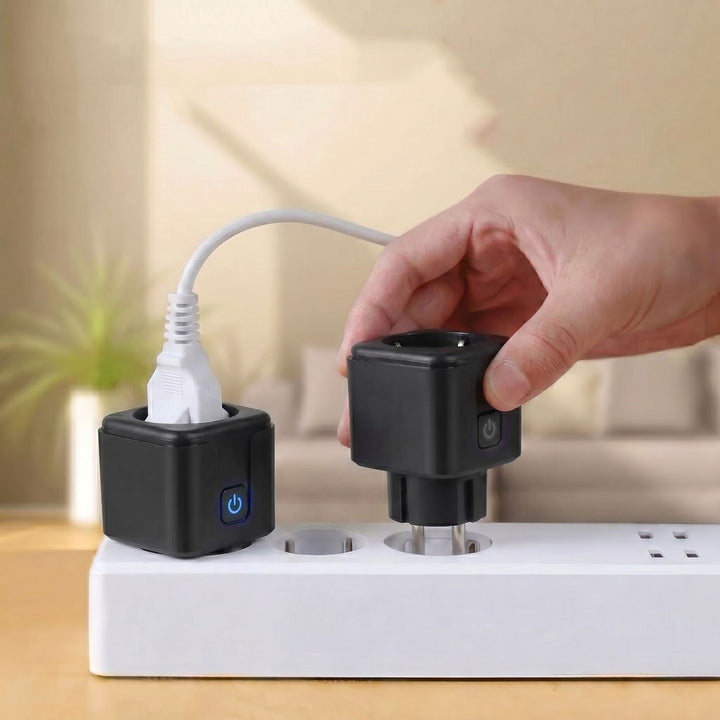 Prise WiFi GreenBlue à commande à distance, compatible Android/iOS/Alexa/Google Home, minuterie, wattmètre, max. 16 A/3 840 W, GB735 B, lot de 2