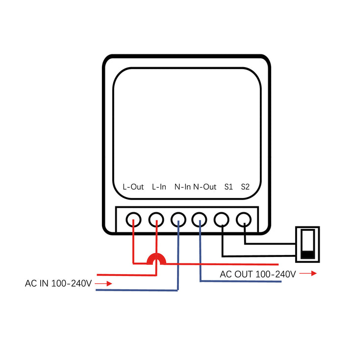 Relais Wi-Fi encastrable GreenBlue, Android/iOS/Alexa/Google Home, 100-240 V CA, 50/60 Hz, 16 A max., pour LED 150 W, GB739, lot de 4
