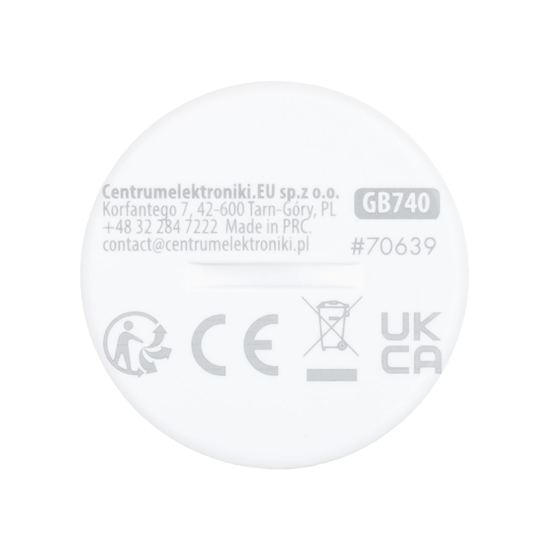 Détecteur de mouvement sans fil Zigbee Tuya GreenBlue, Android/iOS, CR2450 3,0 V CC, angle de détection de 120° / jusqu'à 8 m, GB740, lot de 2