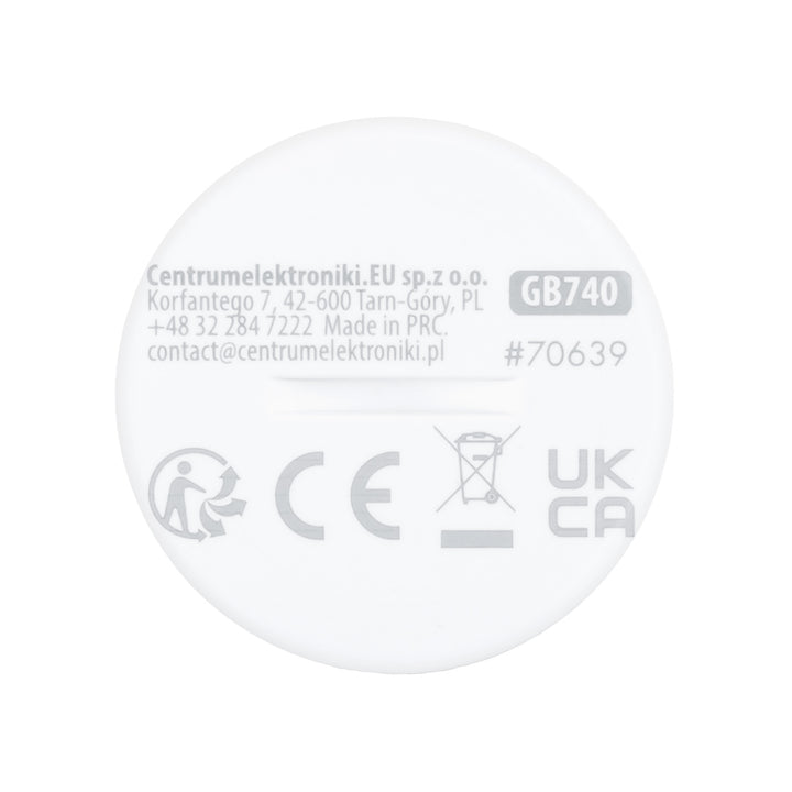 Détecteur de mouvement sans fil Zigbee Tuya GreenBlue, Android/iOS, CR2450 3,0 V CC, angle de détection de 120° / jusqu'à 8 m, GB740, lot de 2