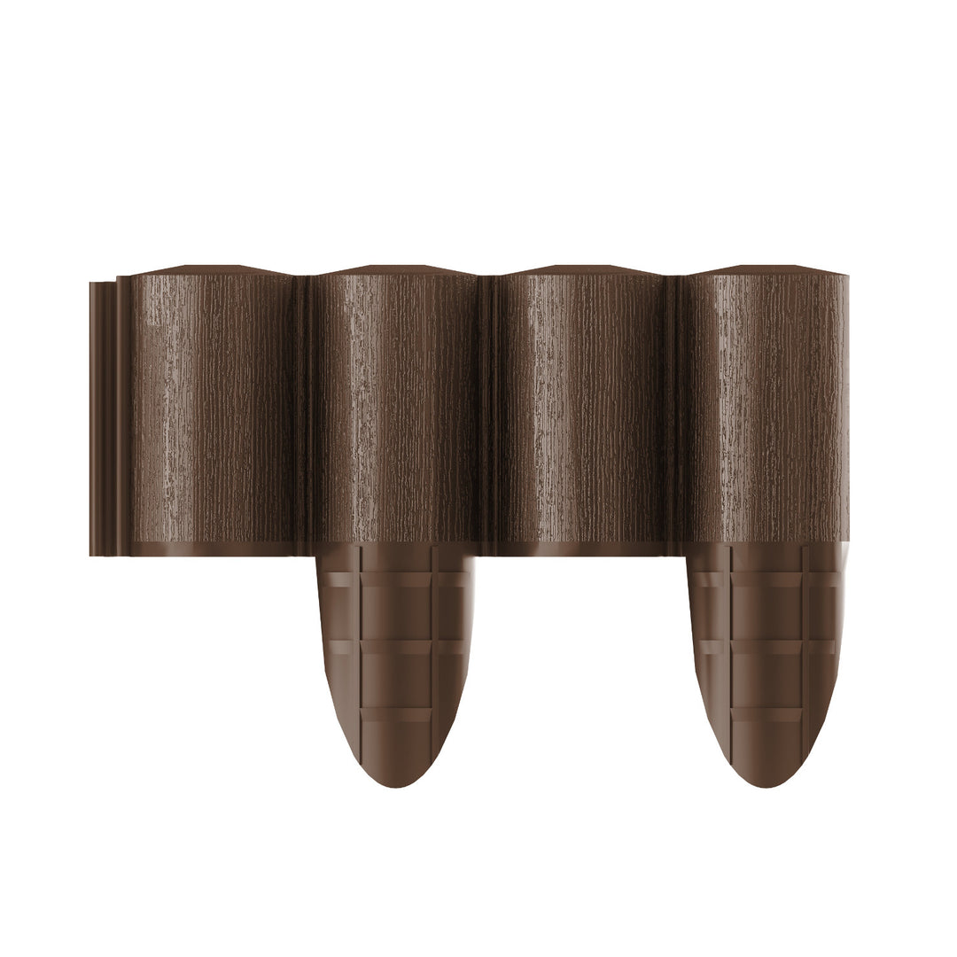 Palissade de jardin Cellfast, aspect bois, résistante au gel, longueur 7,2 m, couleur marron, 34-031