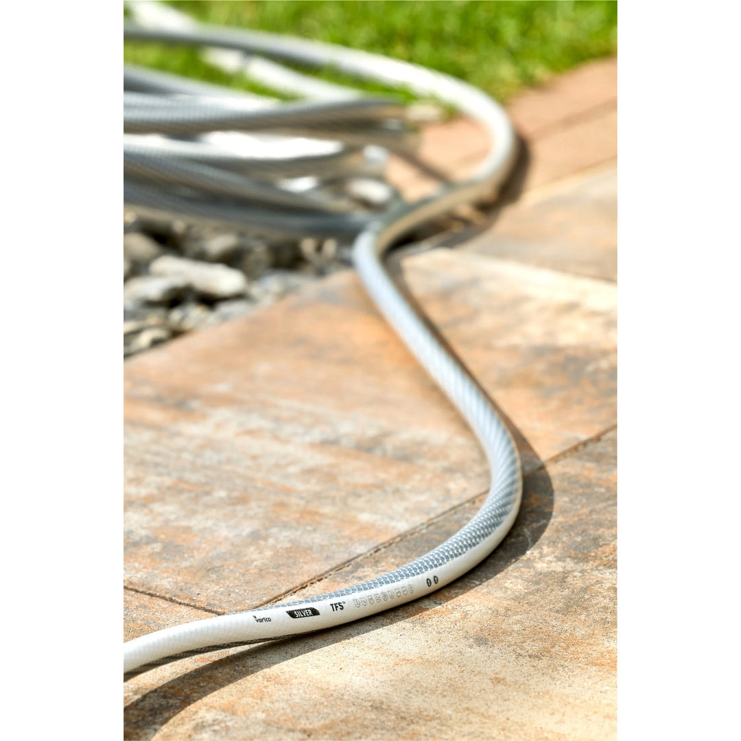 Chariot pour tuyau d'arrosage + tuyau d'arrosage Vartco Silver 1/2" 20 m Agaplast