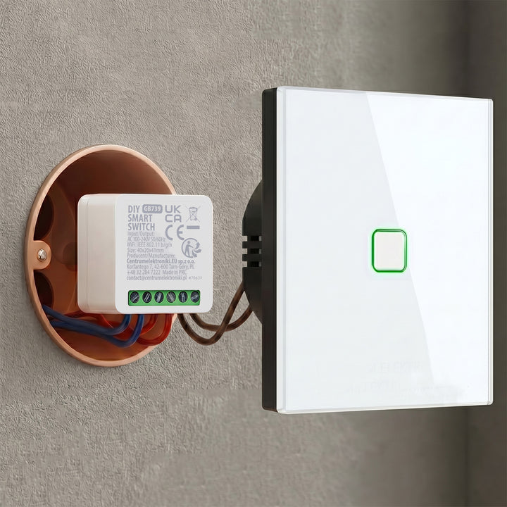 Relais Wi-Fi encastrable GreenBlue, compatible Android/iOS/Alexa/Google Home, 100-240 V CA, 50/60 Hz, 16 A max., pour LED 150 W, GB739, lot de 3