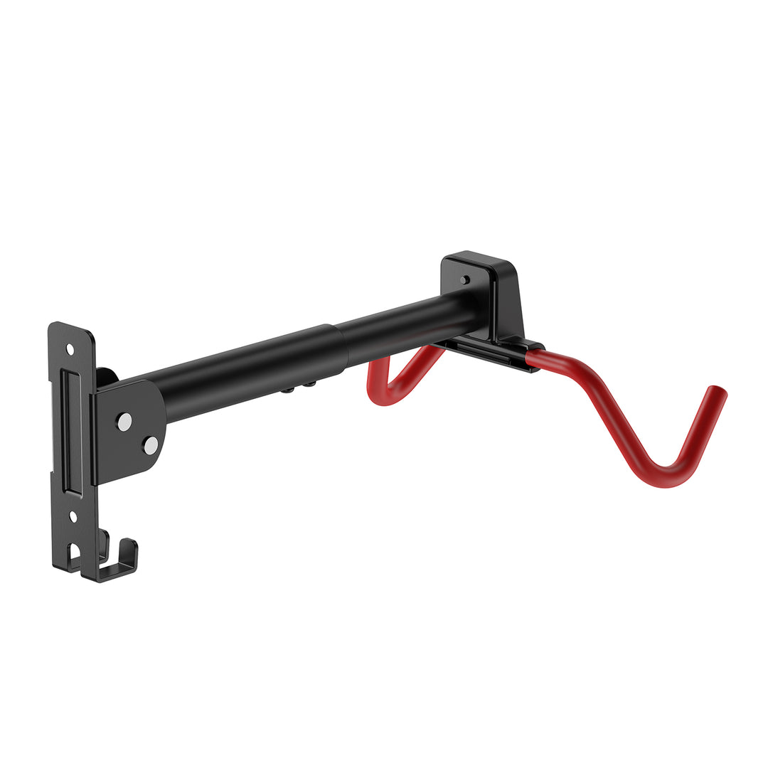 Support mural pour vélos Maclean, horizontal, en acier, charge maximale 30 kg, angle réglable, MC-172, lot de 3