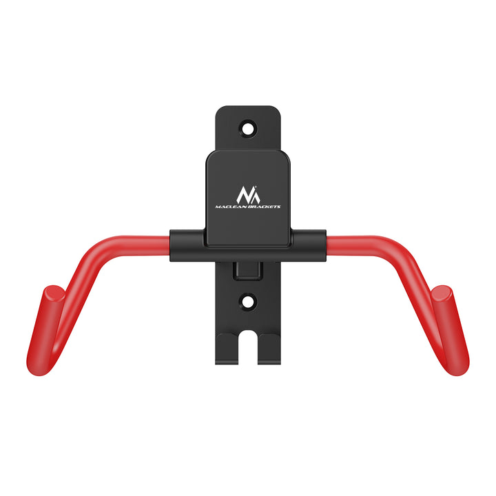 Support mural pour vélos Maclean, horizontal, en acier, charge maximale 30 kg, angle réglable, MC-172, lot de 4