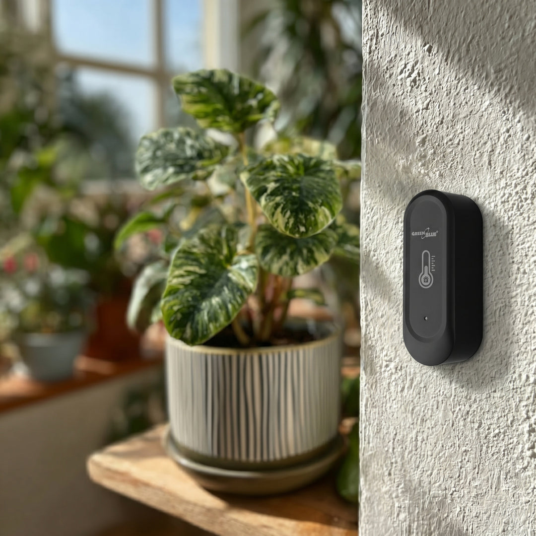 Capteur externe de température et d'humidité WiFi GreenBlue, Android/iOS, 3,0 V CC, LR03x2, IP65, GB741 + 2 piles alcalines R-03 LR03 AAA Varta Industrial 4003
