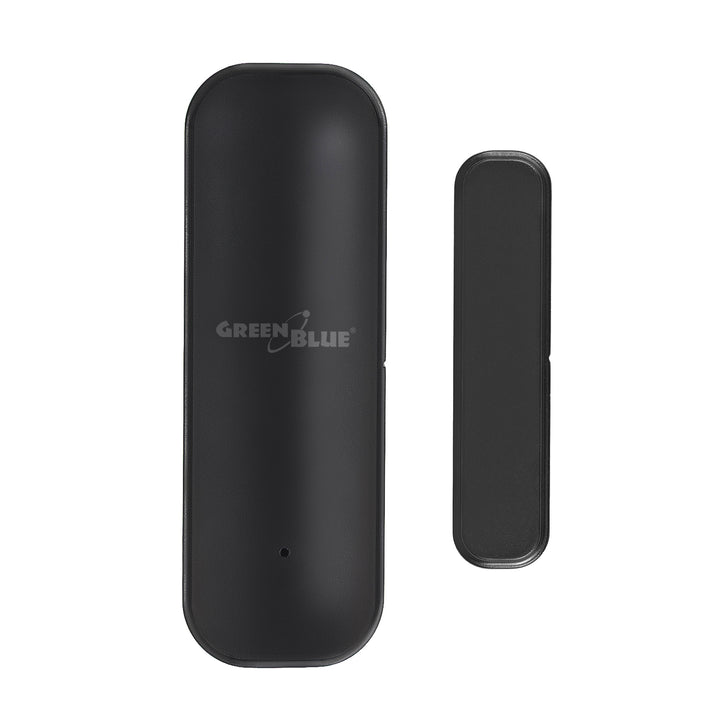 Contacteur sans fil / capteur d'ouverture Wi-Fi GreenBlue, Android/iOS, pour portes / fenêtres, 3,0 V CC, LR03x2, GB479 B, 2 pièces + 4 piles alcalines AAA Varta Industrial 4003