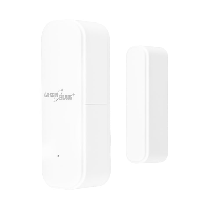 Contacteur sans fil / capteur d'ouverture Wi-Fi GreenBlue, Android/iOS, pour portes / fenêtres, 3,0 V CC, LR03x2, GB479 W + 2 piles R-03 LR03 AAA alcalines Varta Industrial 4003