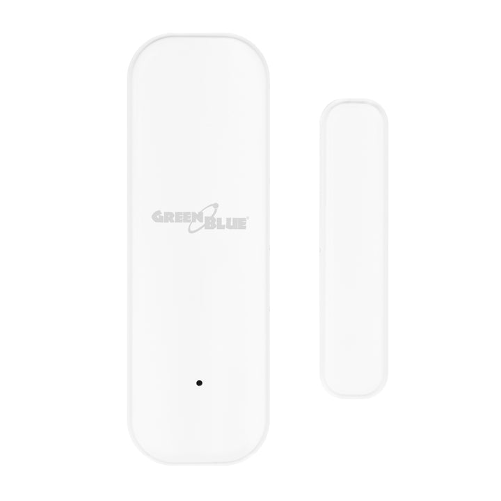 Contacteur sans fil / capteur d'ouverture Wi-Fi GreenBlue, Android/iOS, pour portes / fenêtres, 3,0 V CC, LR03x2, GB479, lot de 2 pièces  + 4 piles alcalines AAA Varta Industrial 4003