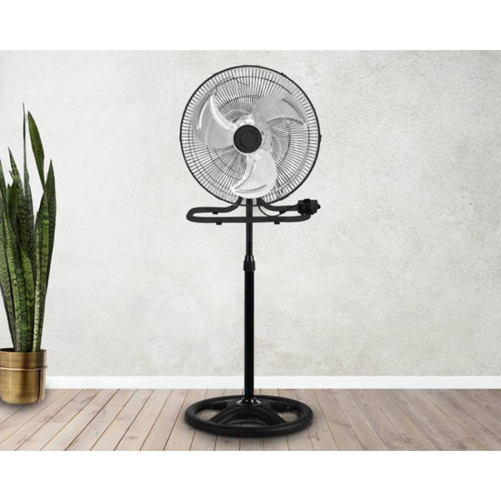 Ventilateur sur pied LTC, 18", couleur noire, hauteur réglable, puissance 50 W, LXWT04C