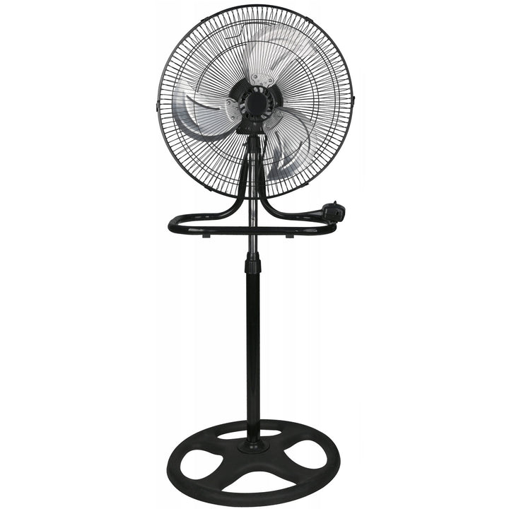 Ventilateur sur pied LTC, 18", couleur noire, hauteur réglable, puissance 50 W, LXWT04C