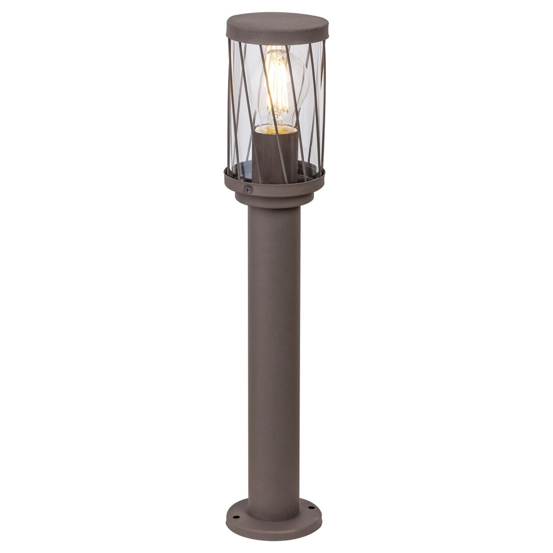 Lampe de jardin sur pied Rabalux Budapest, IP44, couleur marron, culot E27, 40 W max., 8889