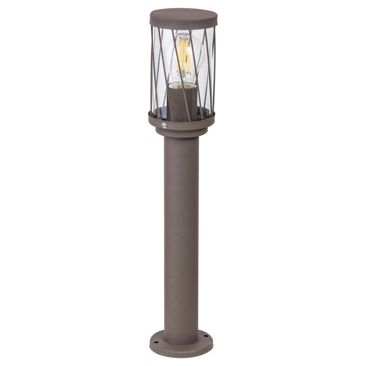 Lampe de jardin sur pied Rabalux Budapest, IP44, couleur marron, culot E27, 40 W max., 8889