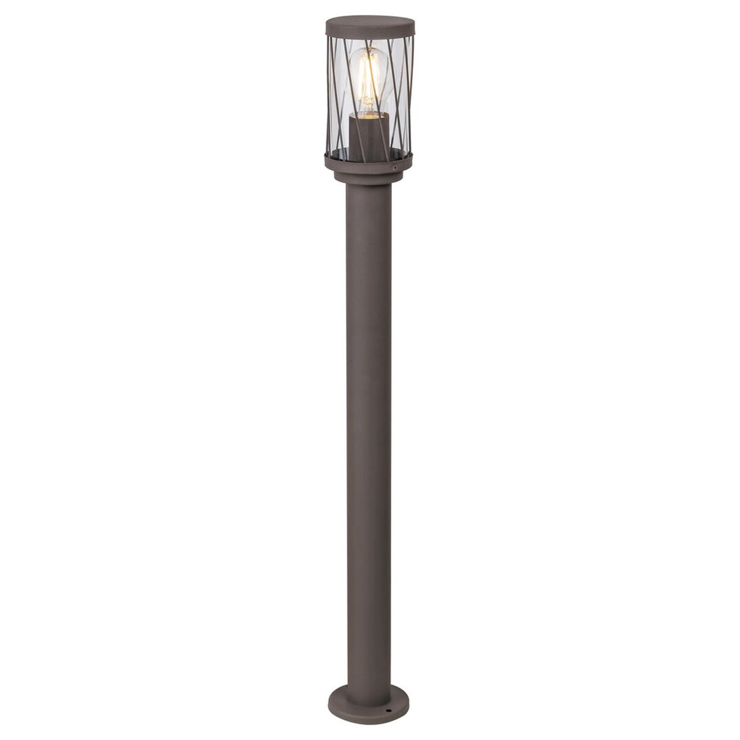 Lampe de jardin sur pied Rabalux Budapest, IP44, couleur marron, culot E27, max. 40 W, 8890