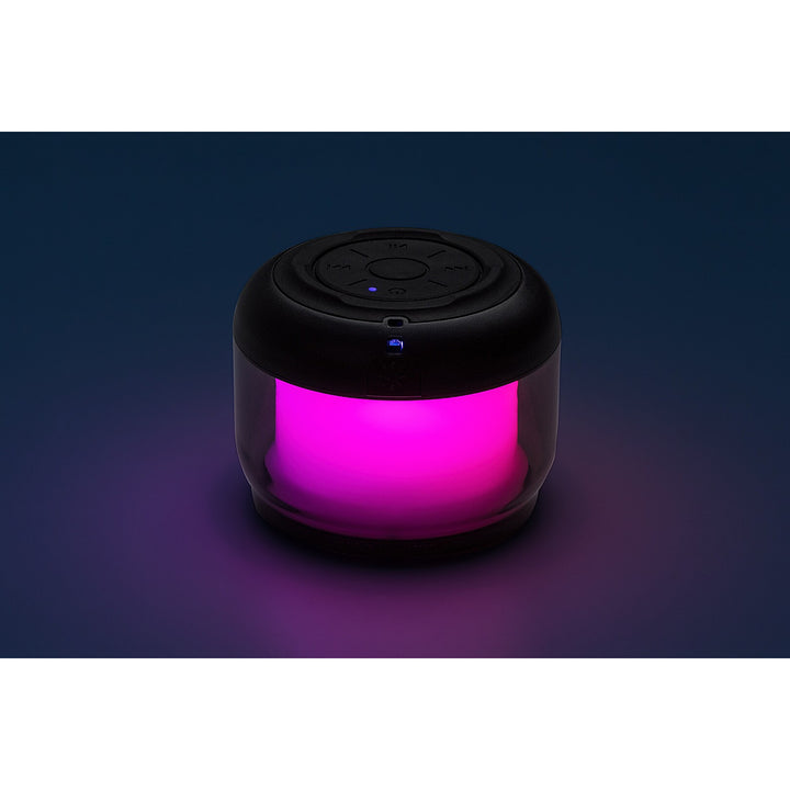 Lampe de bureau Rabalux Radelia, haut-parleur Bluetooth, RGB, noire, IP20, batterie intégrée, 76110