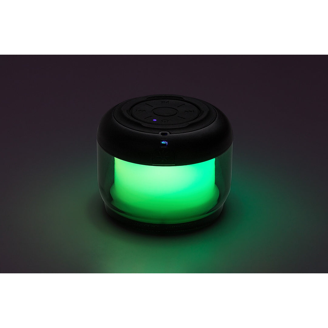 Lampe de bureau Rabalux Radelia, haut-parleur Bluetooth, RGB, noire, IP20, batterie intégrée, 76110