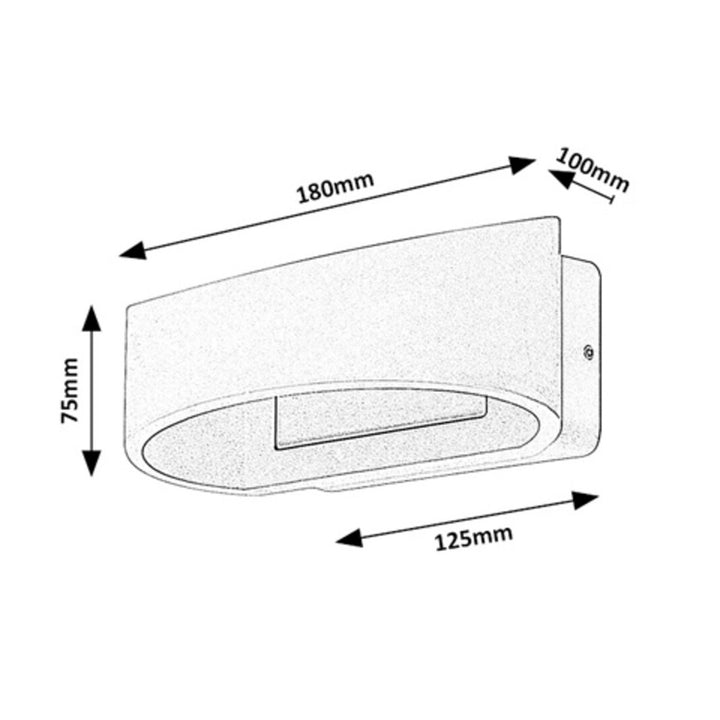 Applique d'extérieur Rabalux Gerla, anthracite, LED 9 W, IP54, 3 000 K, 77179