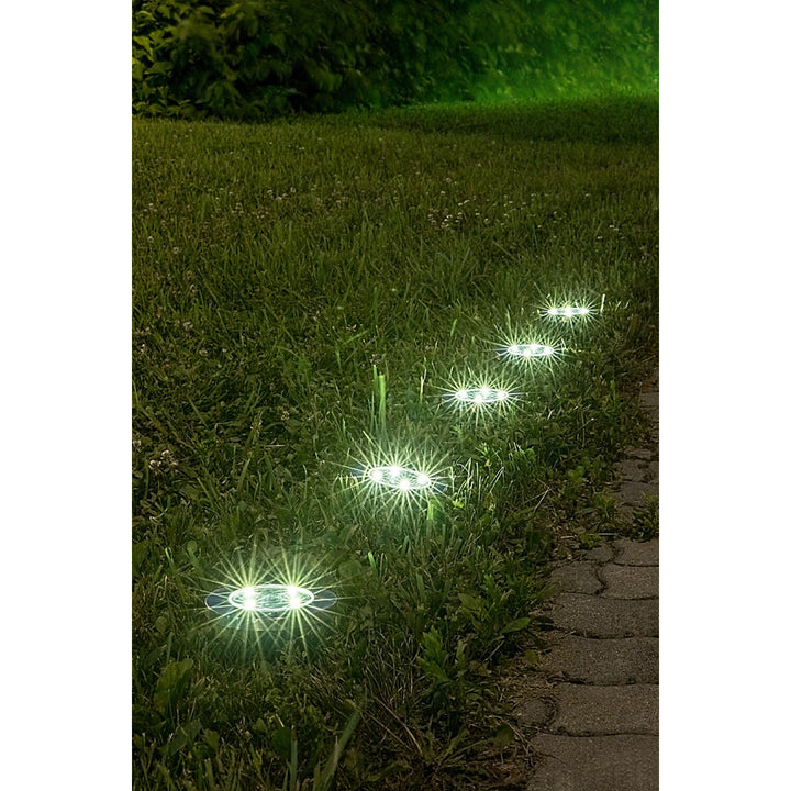 Lampe solaire de jardin Rabalux Dannet, IP44, couleur chrome satiné, 7975