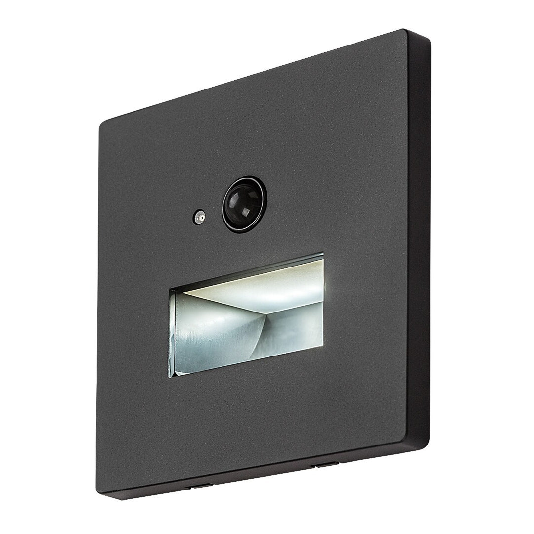 Lampe Lunca LED 1 W IP20 noire 3000, 4500, 6500 K, détecteur de mouvement, détecteur de luminosité, 77197