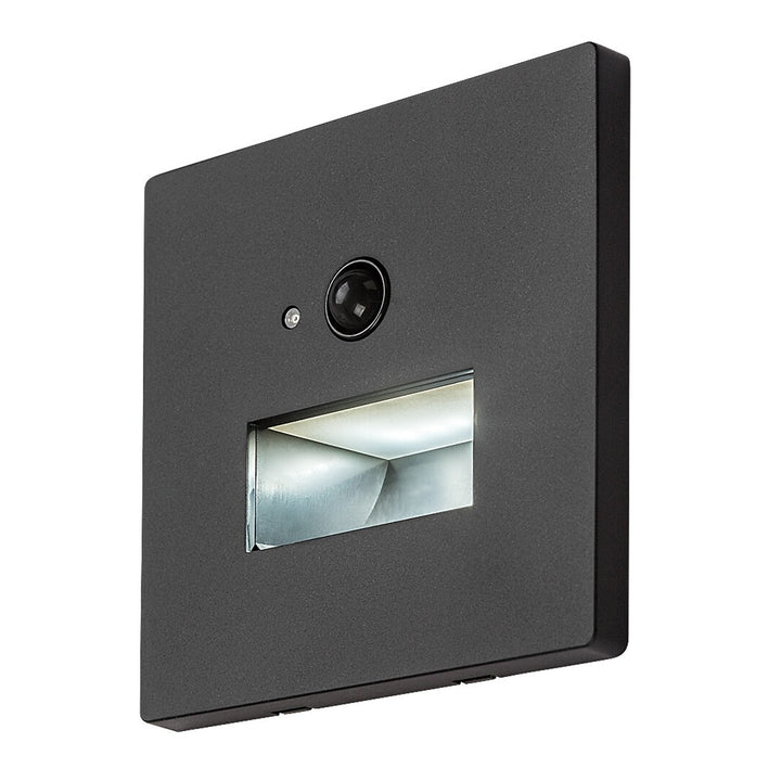 Lampe Lunca LED 1 W IP20 noire 3000, 4500, 6500 K, détecteur de mouvement, détecteur de luminosité, 77197