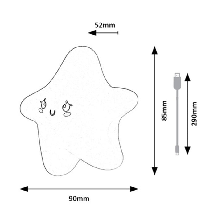 Lampe Dreamies LED 2,7 W IP20 jaune 3 000 K, effet veilleuse, 76046