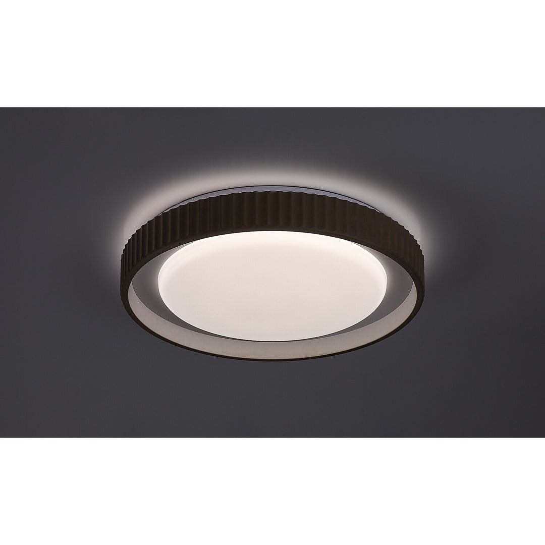 Lampe Pastello LED 48 W IP20 gris-beige 3 000-6 500 K, fonction mémoire avec télécommande, fonction minuterie, effet veilleuse, 71345
