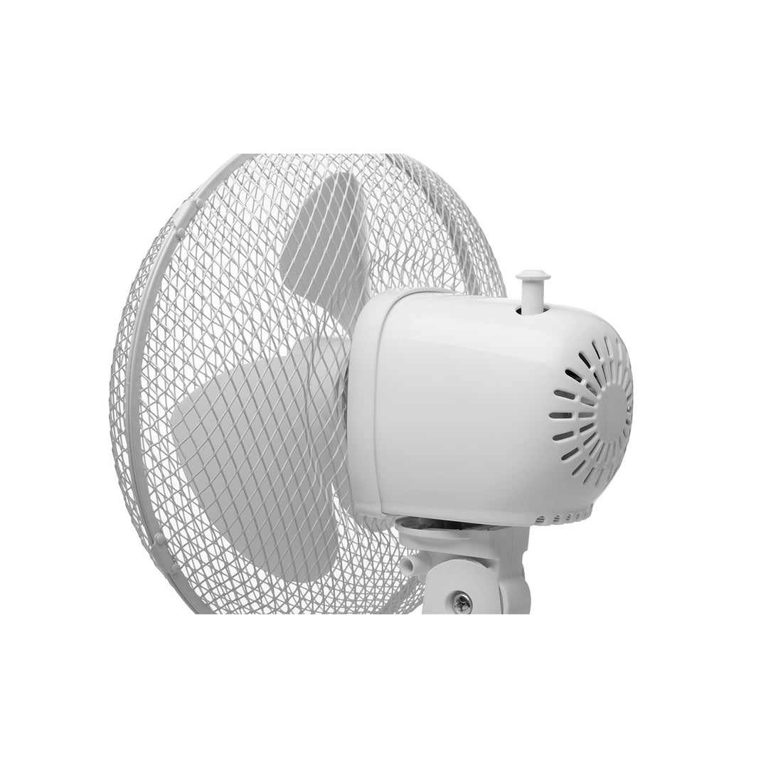 Ventilateur de bureau Concept, couleur blanche, 3 vitesses, oscillation, fonctionnement silencieux, inclinaison réglable, VS5040
