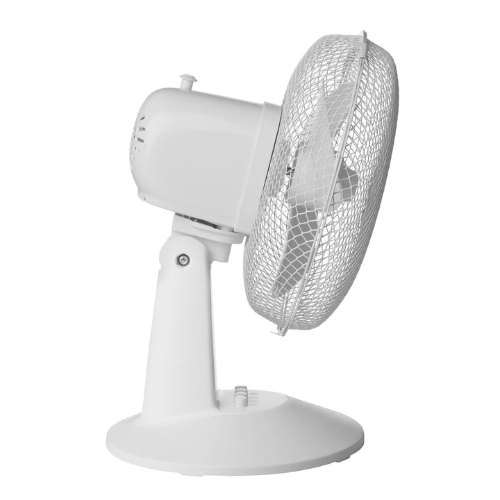 Ventilateur de bureau Concept, couleur blanche, 3 vitesses, oscillation, fonctionnement silencieux, inclinaison réglable, VS5040